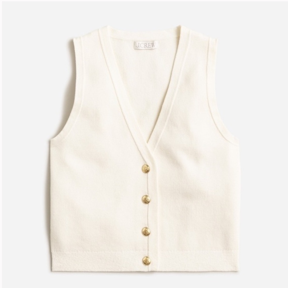 J. Crew Emilie Sweater Vest in Ivory